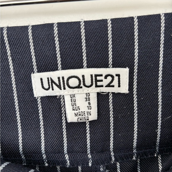 Blue and White Pinstripe Trousers - Picture 6 of 6